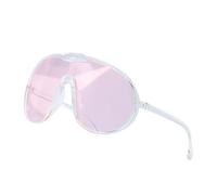Lunettes de soleil surdimensionnées pour femmes hommes mode bouclier lunettes de soleil 400 lunettes Kgj304, rose, 15.5x7cm