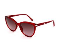 Lunettes de Soleil Swarovski SK0233 66T RED 54/18/140 Femme