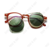 Lunettes de soleil - TD® - Grand visage - Polarisées - UV400 - Tendance gris vert