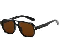Lunettes de soleil tendance 2025 à double pont pour femmes, lunettes de soleil UV400 vintage rivets pour hommes, sports de plein air, conduite, dégradé