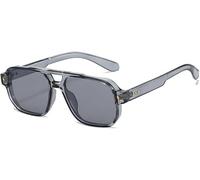 Lunettes de soleil tendance 2025 à double pont pour femmes, lunettes de soleil UV400 vintage rivets pour hommes, sports de plein air, conduite, dégradé