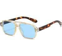 Lunettes de soleil tendance 2025 à double pont pour femmes, lunettes de soleil UV400 vintage rivets pour hommes, sports de plein air, conduite, dégradé