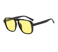 Lunettes de soleil tendance à monture carrée pour homme et femme - Protection UV, verres polarisés, multicolores | Lunettes tendance pour un usage quotidien, la conduite et les activités de plein air