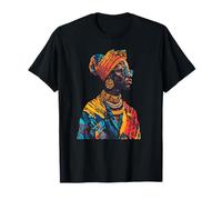 Lunettes de Soleil Tendance Africaine Portrait Royal Tribal T-Shirt