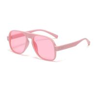 - Lunettes de soleil tendance aux couleurs acidulées pour femme - Style rétro - Rivets décoratifs - Pour homme - Vert - Carré - 2026