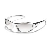 Lunettes de soleil tendance en résine pour homme et femme Style steampunk gothique, A14, Taille unique