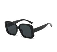 Lunettes de soleil tendance pour femme - Couleur violette - Couleur gelée - UV400, noir noir, Taille unique