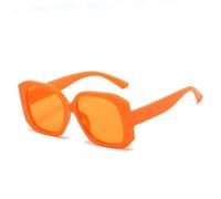 Lunettes de soleil tendance pour femme - Couleur violette - Couleur gelée - UV400, Orange orange., Taille unique