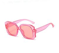 Lunettes de soleil tendance pour femme - Couleur violette - Couleur gelée - UV400, Rose., Taille unique