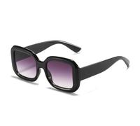 Lunettes de soleil tendance pour femme Punk à monture épaisse Orange Lunettes de soleil féminines UV400 nuances dégradées, Taille unique, C3Green-LightBrown