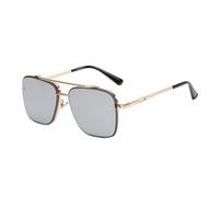 Lunettes de soleil tendance pour tous les accessoires polyvalents pour toutes les saisons, idéales pour les loisirs et les activités de plein air, élégantes et fonctionnelles en même temps, argenté