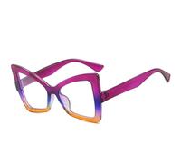 Lunettes de soleil tendance surdimensionnées pour femmes et hommes, verres solaires de luxe pour l'été, pour les voyages, les fêtes, la conduite, UV400 (violet, bleu, jaune)