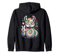 Lunettes de Soleil Tie Dye Lama Festival de la Paix Sweat à Capuche