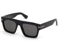 Tom Ford Lunettes de soleil FAUSTO FT0711 01A Acétate Noir Verres gris pour hommes
