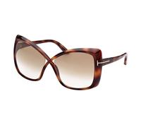 Lunettes de soleil - TOM FORD - JASMIN FT 0943 - Papillon - Havana/Brown Shaded - Protection Catégorie 3