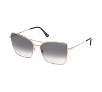 Lunettes de soleil - TOM FORD - SYE FT 0738 - Métal - Rose doré brillant - Teinte grise