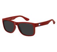 Lunettes De Soleil TOMMY HILFIGER 1556/N/S 0Z3 (IR) MATTE ROUGE/GRIS Calibre 56