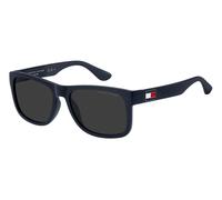 Lunettes De Soleil TOMMY HILFIGER 1556/N/S FLL (IR) MATTE BLEU/GRIS Calibre 56