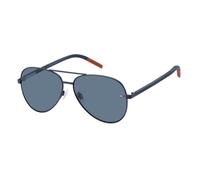 Lunettes de soleil - Tommy Hilfiger - TH-0008S-FLL-60-KU - Métal - Aviator - Bleu