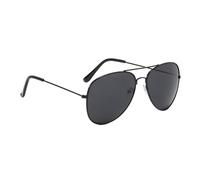 Lunettes de soleil unisexes avec monture en métal UV400 pour le sport et les vacances à la plage, Cadre noir gris tarte