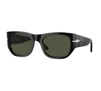 Lunettes De Soleil Unisexes PERSOL PO3308S 95 31 Noir Vert 51 Mm