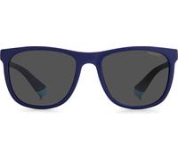 Lunettes de soleil unisexes Polaroid PLD 8049/S JUNIOR DARK BLUE/GREY POLARIZED 49/16/130