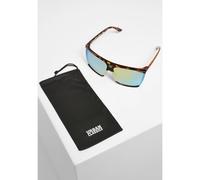 Urban Classics Lunettes de soleil bleu clair / marron / jaune clair / noir, Taille One Size