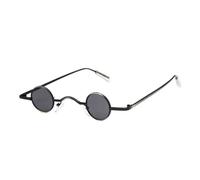 Lunettes de soleil UV400 | Verres colorés, monture ultra-petite | Pour femmes et hommes, sports de plein air et conduite (noir et gris)