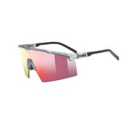 Uvex Lunettes de soleil Flowline Clair Supravision Mirror Red – Cat.2 Smoke Matt