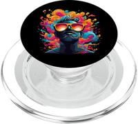 Lunettes de Soleil, Vagues Lumineuses et colorées, éclaboussures d'arthe PopSockets PopGrip pour MagSafe