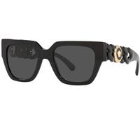 Versace Lunettes de soleil VE4409 GB1/87 - Acétate Noir/Gris Carré Normale - Femme