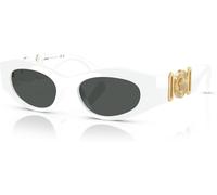 Versace Lunettes de soleil VE 4480U (314/87) Femme – Monture blanche, verres gris
