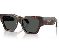 Versace Lunettes de soleil VE 4492U Acétate Monture Havana foncé Verres Gris foncé Femme 108/87
