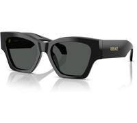 Versace Lunettes de soleil VE4492U Femme Acétate monture noire Verres gris foncé Carrées 53 mm