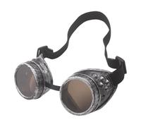 Lunettes de soleil victoriennes Steampunk - Lunettes de cyber victoriennes | Accessoires de maquillage rétro gothique | Lunettes de soleil rondes rétro polarisées | Cyberpunnk Gothic Cosplay Lunettes