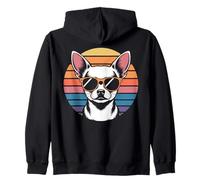 Lunettes de soleil vintage Chihuahua Sweat à Capuche