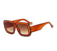 Lunettes de soleil vintage double couleur pour femmes hommes mode designer lunettes de soleil dames tendance nuances UV400 lunettes, Thé, Other