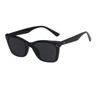 Lunettes de soleil vintage œil de chat pour femmes et hommes, verres solaires pour la pêche, la conduite, les voyages, UV400 (noir et gris)