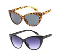 Lunettes de soleil vintage polarisées pour femmes, lunettes de soleil au design innovant, Orange/noir