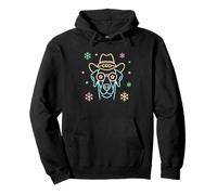 Lunettes de Soleil Visage de Vache Cowboy Hiver Western Graphique Rose étoile Sweat à Capuche