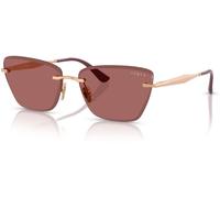 Vogue Eyewear Femme Sunglass VO4332S - Couleur du Monture: Or Rose, Couleur de Lentille: Pourpre Foncé