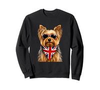 Lunettes de Soleil Yorkshire Terrier Drapeau Britannique UK Dog Pride Sweatshirt