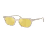 Lunettes de soleil Zaya en blanc - Miroir jaune flash doré par Ray Ban, 68086d - Blanc - Jaune Miroir Flash Or, Taille unique