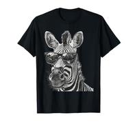Lunettes de Soleil zébrées Illustration Animaux Africains Lover Safari T-Shirt