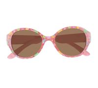 Lunettes de soleil7 à 9 ans, forme ronde, verres polycarbonates catégorie 3 rose TU