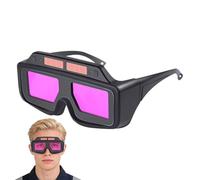 Lunettes de Soudage à Assombrissement Automatique,Anti-rayures, protection UV, enveloppantes et réglables | Protection oculaire pour soudage | Pour hommes et femmes, travail du métal, brasage, soudage