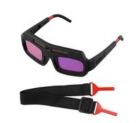 Lunettes de soudage à cellules solaires avec monture réglable et lentille anti-reflet pour la sécurité des yeux pendant le soudage et la coupe