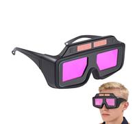 Lunettes de soudage à obscurcissement automatique,Enveloppantes, anti-rayures, protection UV, teinte réglable - Modèle enveloppant pour coupe brasage soudage meulage - Pour coupage brasage meulage