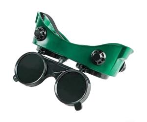 Lunettes de soudage avec verres extérieurs rabattables, système de ventilation indirecte et contour du visage sans couture pour une protection fiable