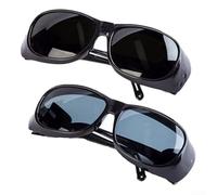 Lunettes de soudage robustes avec fonction d'assombrissement automatique, protection efficace des yeux pour les professionnels (noir)